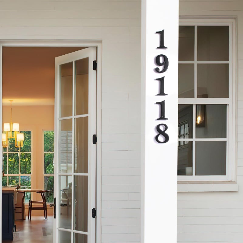 Emotionlite House Numbers 7  Emotionlite House Address Numbers  Black Large Modern House Numbers for Outside  Metal Mailbox Number  5"" Zinc Alloy Style - Image 3
